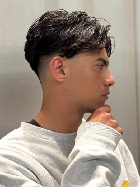 フェード×ナチュラルパーマ