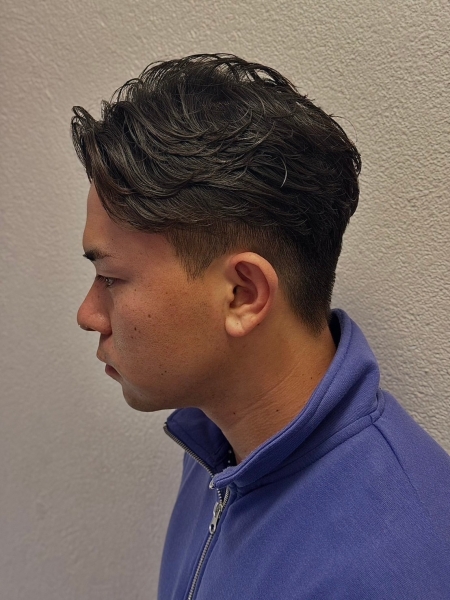 毛流れセンターパート