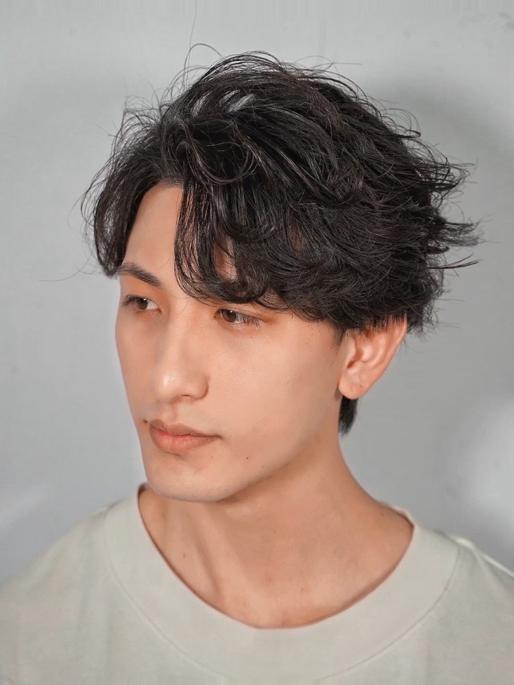 毛流れパーマ
