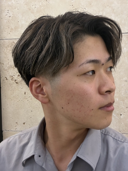 白髪ぼかしメッシュ