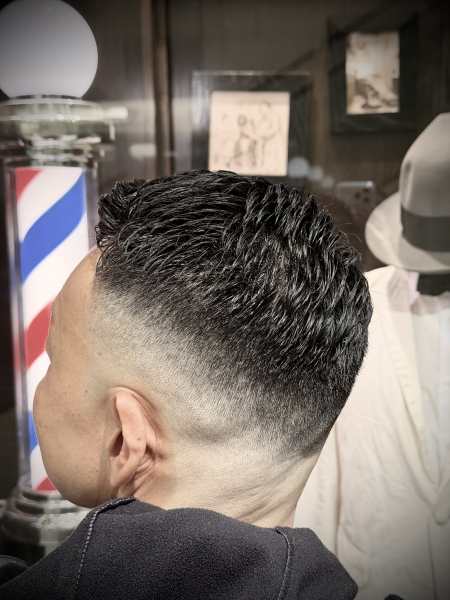 ハードパート×アイロンパーマ