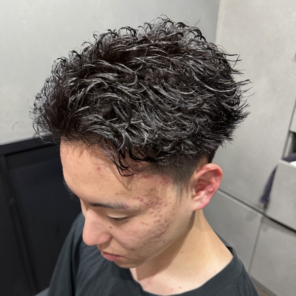 ツーブロックフェザーパーマ