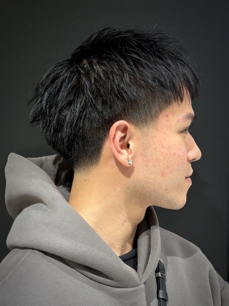 ザクザクショート×テーパーフェード