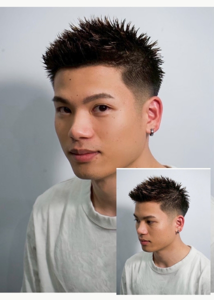 Highlighted Spiky Fade
