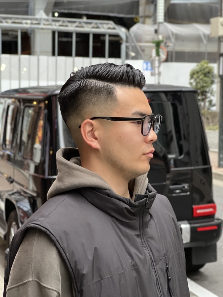 Japanese Slick Back Fade