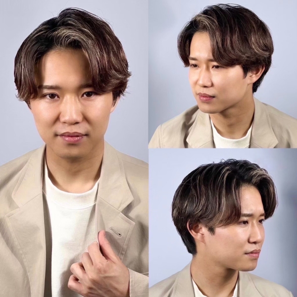 自然な流れで清潔感が増す王道センターパート