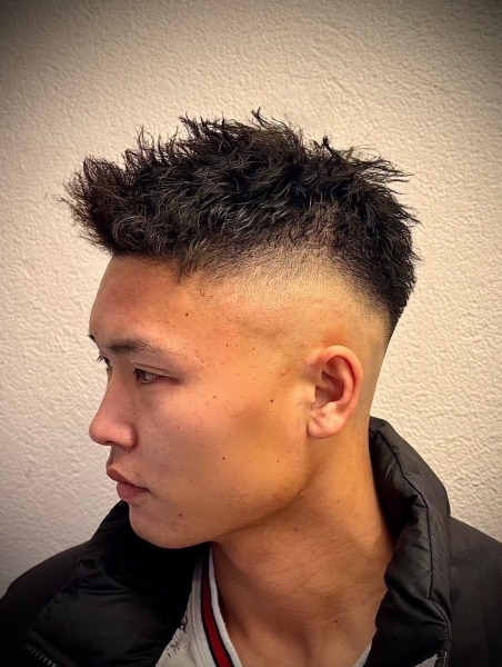 高めのスキンフェード