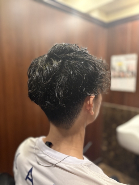 波巻きパーマで朝のセットを時短