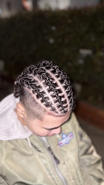 友達の髪を編んだよ‼️