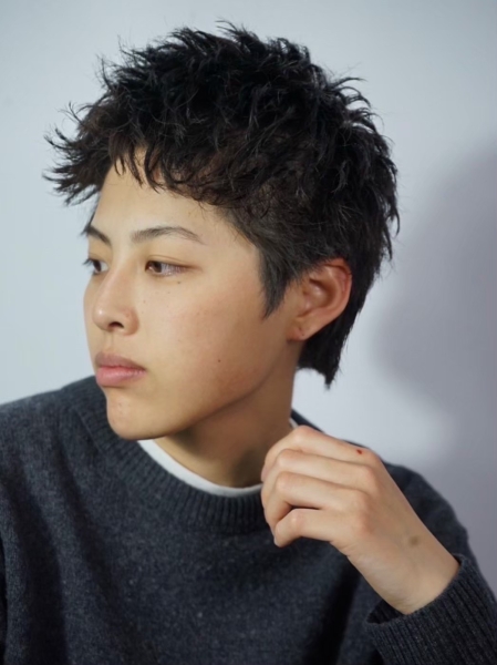 無造作ショート×エアリー質感