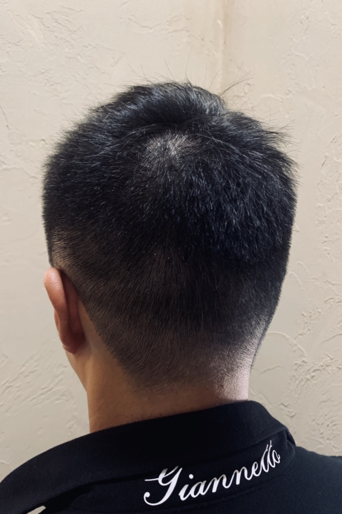 ハサミベリーショート ヘアカタログ 高級理容室 床屋 ヒロ銀座ヘアーサロン