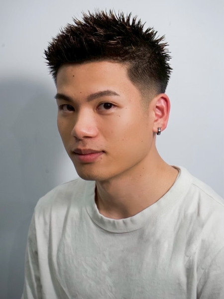 【京都フェード×束感ショート】無造作でキマる爽やかスタイル