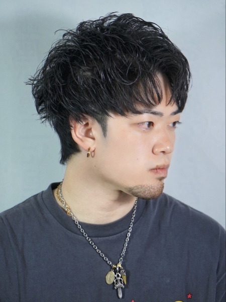 ツーブロックショート