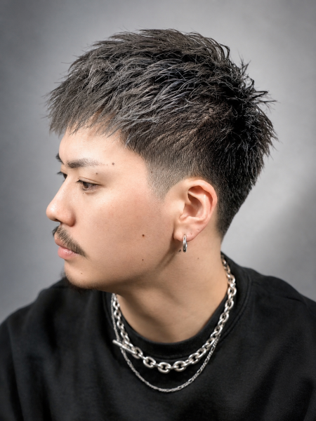クロップスタイル×テーパーフェード