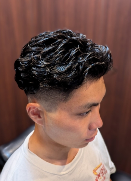 パーマ×フェードスタイル
