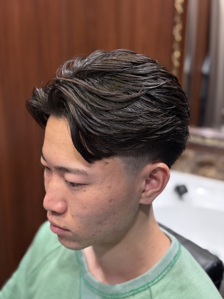 上野でナチュラルなテーパーフェード