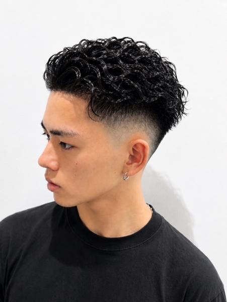 極道パーマ×フェードで男らしく