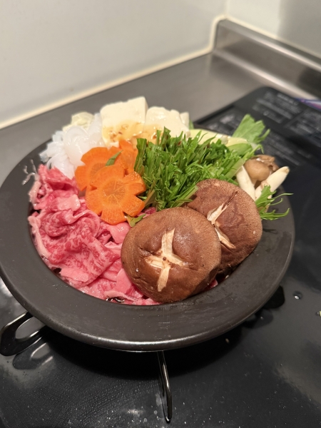 お家ですき焼き