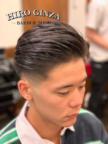 ポンパドール ヘアカタログ 高級理容室 床屋 ヘアサロン Premium Barber プレミアムバーバー