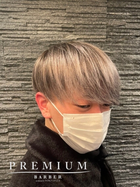 ハイトーンカラー×マッシュスタイル