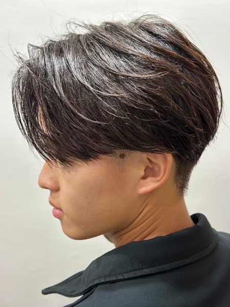 洗練された大人のマッシュショート