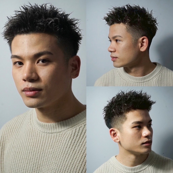 洗練された男らしさ。ツイストフェードスタイル