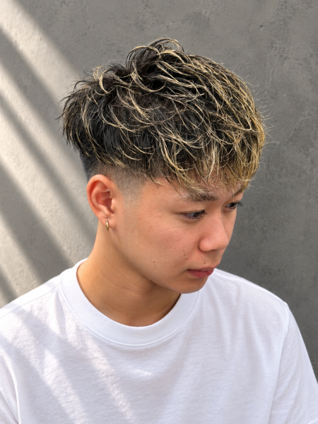 メッシュ×フェードで差がつく！立体感ショート