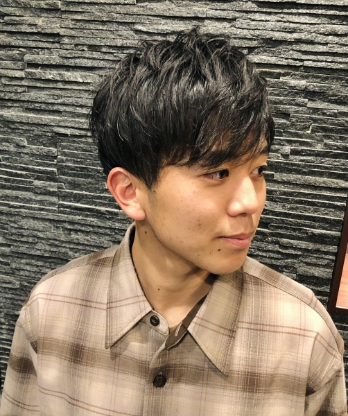 耳スッキリ×ショート×パーマ