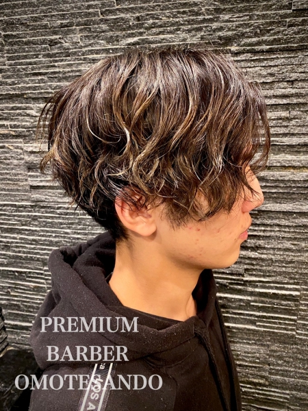 ダウンパーマ ヘアカタログ 高級理容室 床屋 ヘアサロン Premium Barber プレミアムバーバー