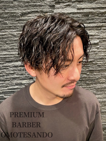 真ん中 ヘアカタログ 高級理容室 床屋 ヘアサロン Premium Barber プレミアムバーバー