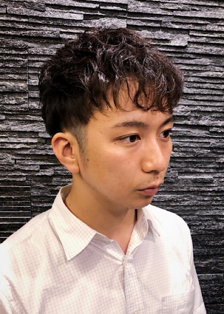 ツーブロックショートマッシュ ヘアカタログ 高級理容室 床屋 ヒロ銀座ヘアーサロン