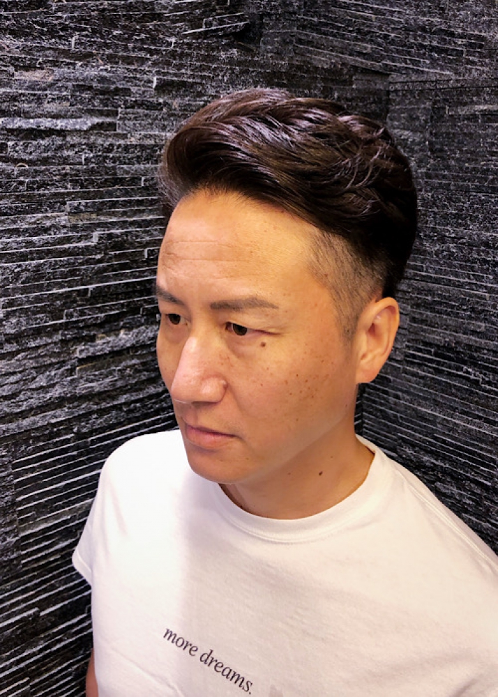 大人ツーブロックショート ヘアカタログ 高級理容室 床屋 ヒロ銀座ヘアーサロン