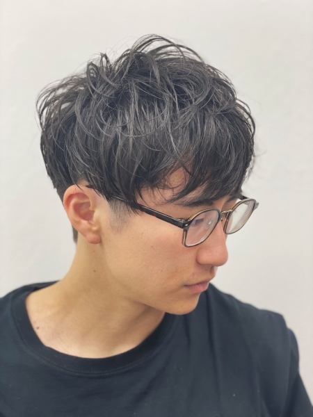 ツーブロックショート