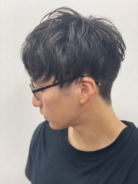 ツーブロックショート