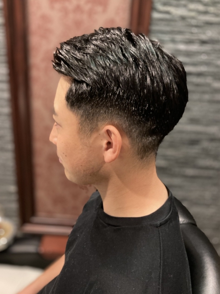 七三分け ヘアカタログ 高級理容室 床屋 ヘアサロン Premium Barber プレミアムバーバー