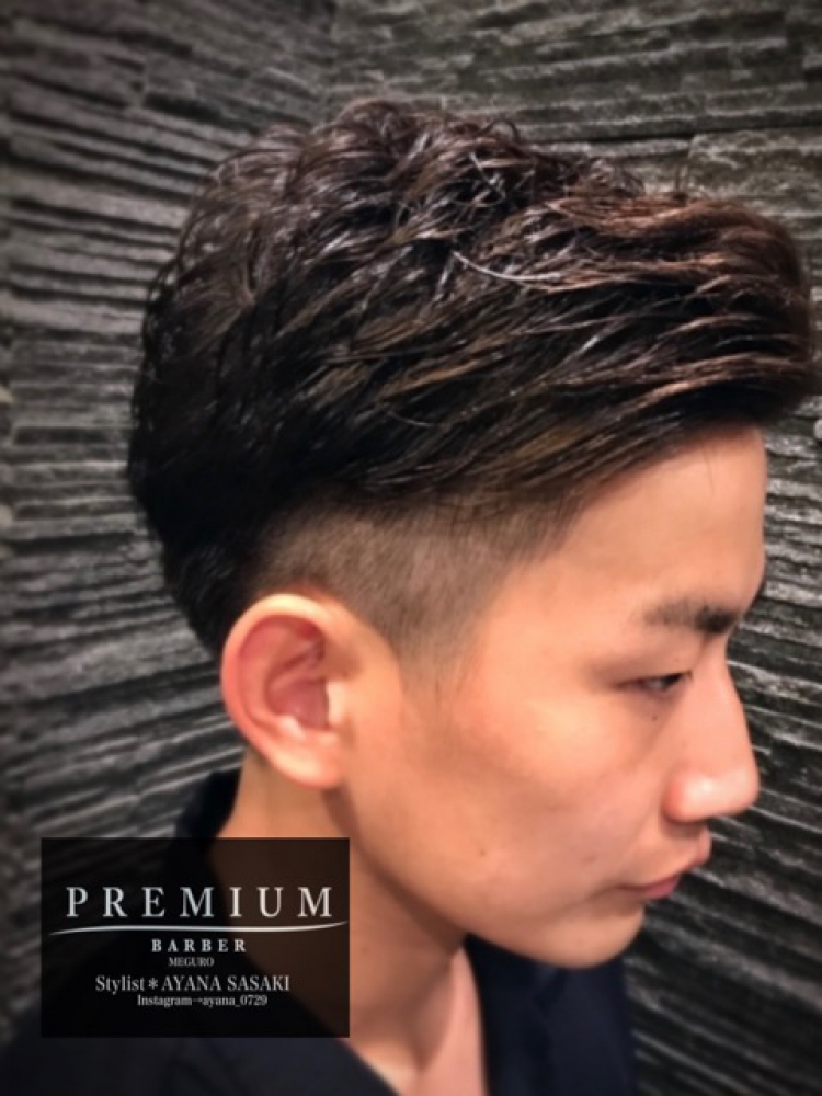 2ways☆パーマツーブロック｜ヘアカタログ｜高級理容室 床屋 ヒロ銀座ヘアーサロン