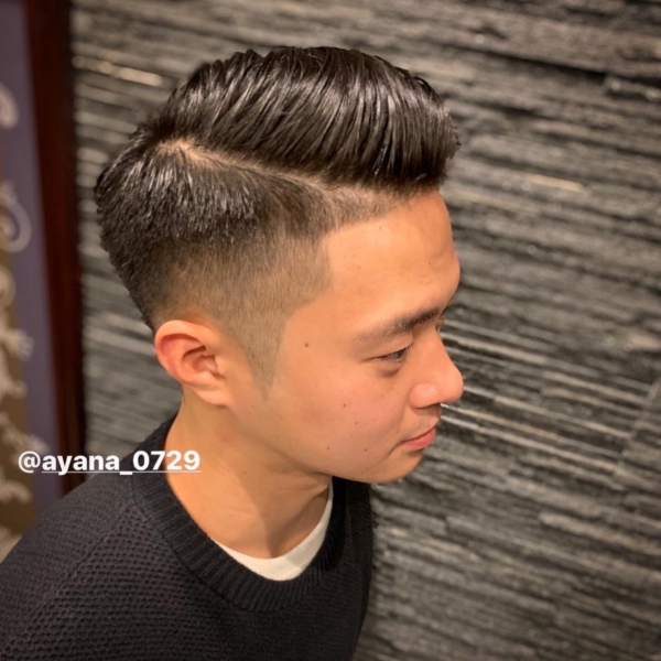 震災刈りフェード ヘアカタログ 高級理容室 床屋 ヘアサロン Premium Barber プレミアムバーバー