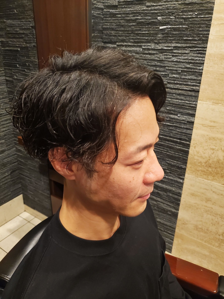 大人ナチュラルパーマ /目黒/メンズ/パーマ｜ヘアカタログ｜高級理容室・床屋・ヘアサロン｜PREMIUM BARBER（プレミアムバーバー）