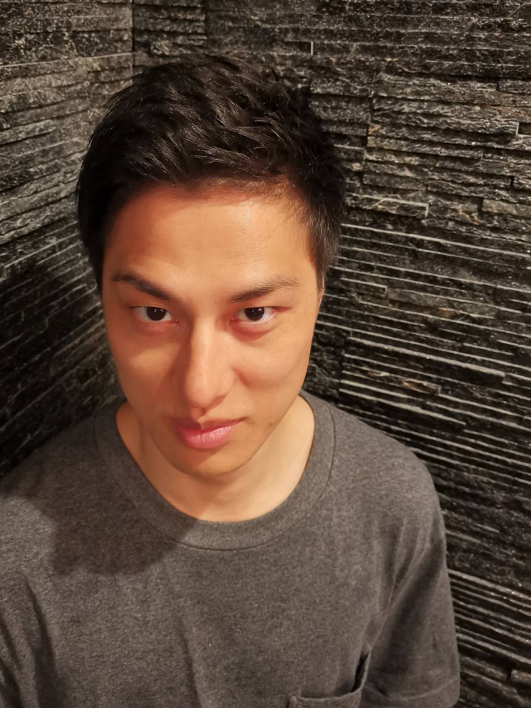 爽やかアップバング2wayスタイル ヘアカタログ 高級理容室 床屋 ヒロ銀座ヘアーサロン