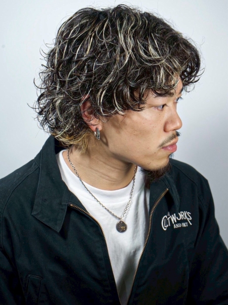 サーフカール×センターで色気漂う夏髪