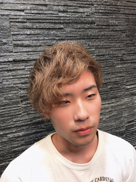 アシメショート ヘアカタログ 高級理容室 床屋 ヒロ銀座ヘアーサロン