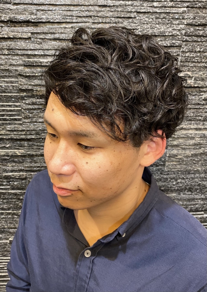 モテ髪スパイラルパーマ/池袋/理容室/ヒロ銀座｜ヘアカタログ｜高級理容室 床屋 ヒロ銀座ヘアーサロン