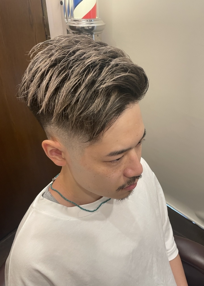 フェード 73メッシュ ヘアカタログ 高級理容室 床屋 ヒロ銀座ヘアーサロン
