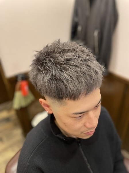 ツーブロック ヘアカタログ 高級理容室 床屋 ヒロ銀座ヘアーサロン