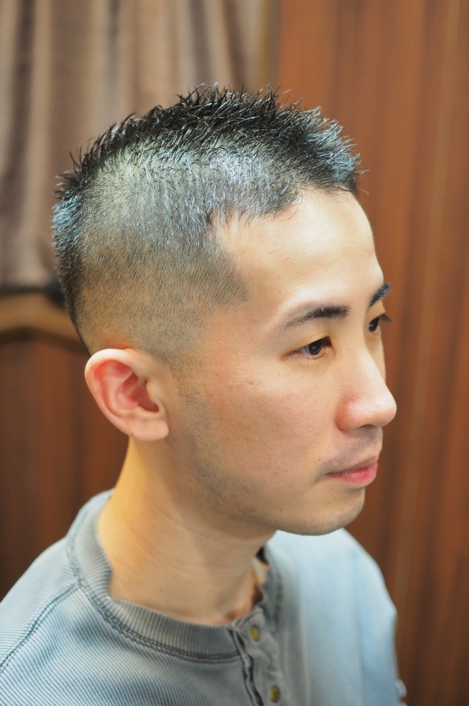 おしゃれボウズ ヘアカタログ 高級理容室 床屋 ヒロ銀座ヘアーサロン