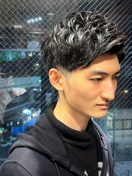 メンズベリーショート ヘアカタログ 高級理容室 床屋 ヒロ銀座ヘアーサロン