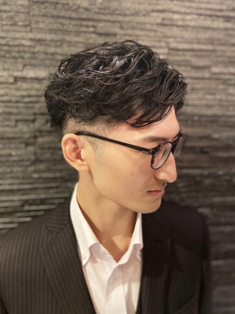 ビジネスパーマ ヘアカタログ 高級理容室 床屋 ヒロ銀座ヘアーサロン