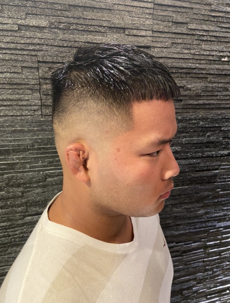 クロップスタイル ヘアカタログ 高級理容室 床屋 ヒロ銀座ヘアーサロン