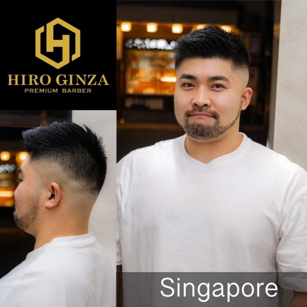 Fade haircut with medium length top