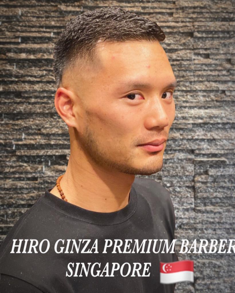 ミドルフェードスタイル ヘアカタログ 高級理容室 床屋 ヘアサロン Premium Barber プレミアムバーバー